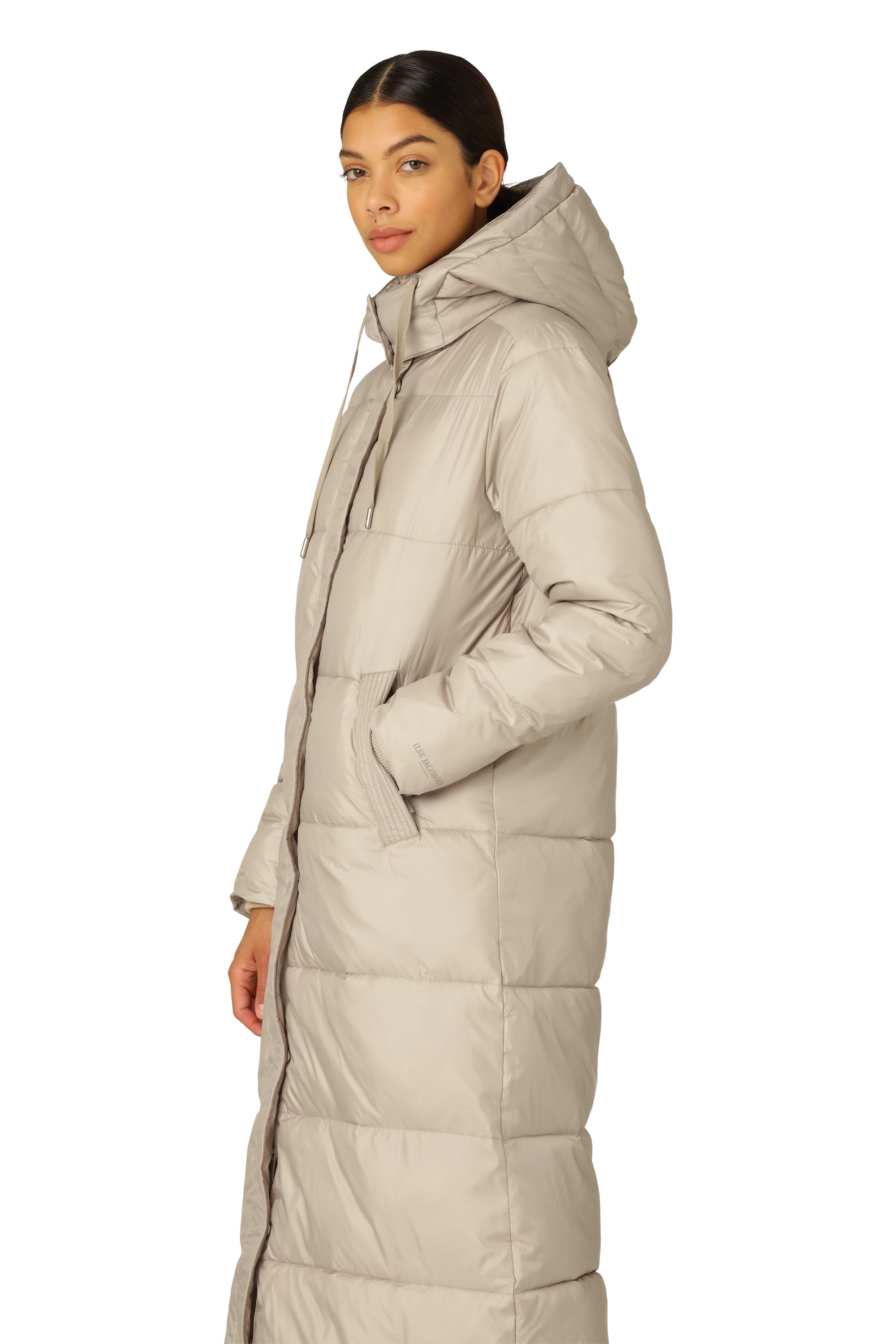 Ilse Jacobsen Hornbæk Outerwear Padded Long Coat Coat 163 Cobblestone